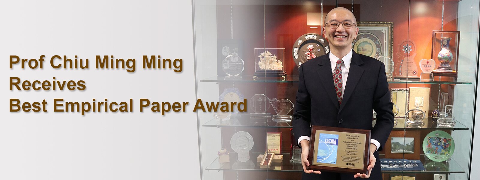 Professor Chiu Ming Ming Receives Best Empirical Paper Award